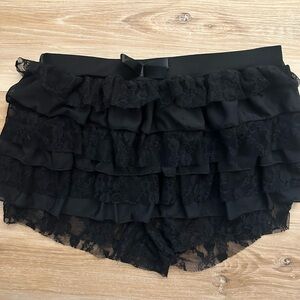 Woman’s Black Ruffle Bloomers S